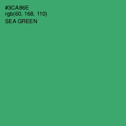 #3CA86E - Sea Green Color Image